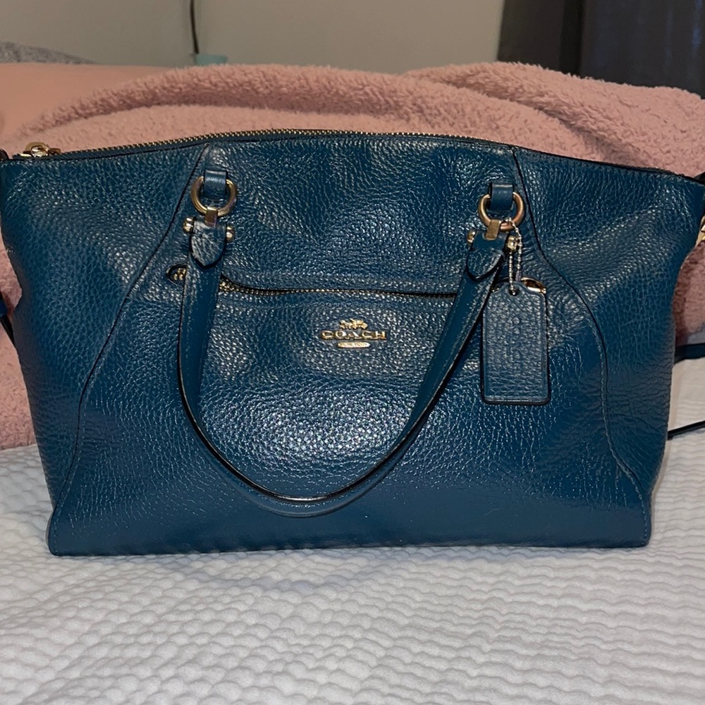 Teal coach satchel. Great used condition.